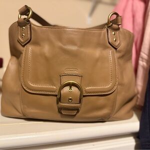 Coach Tan Leather Shoulder Bag